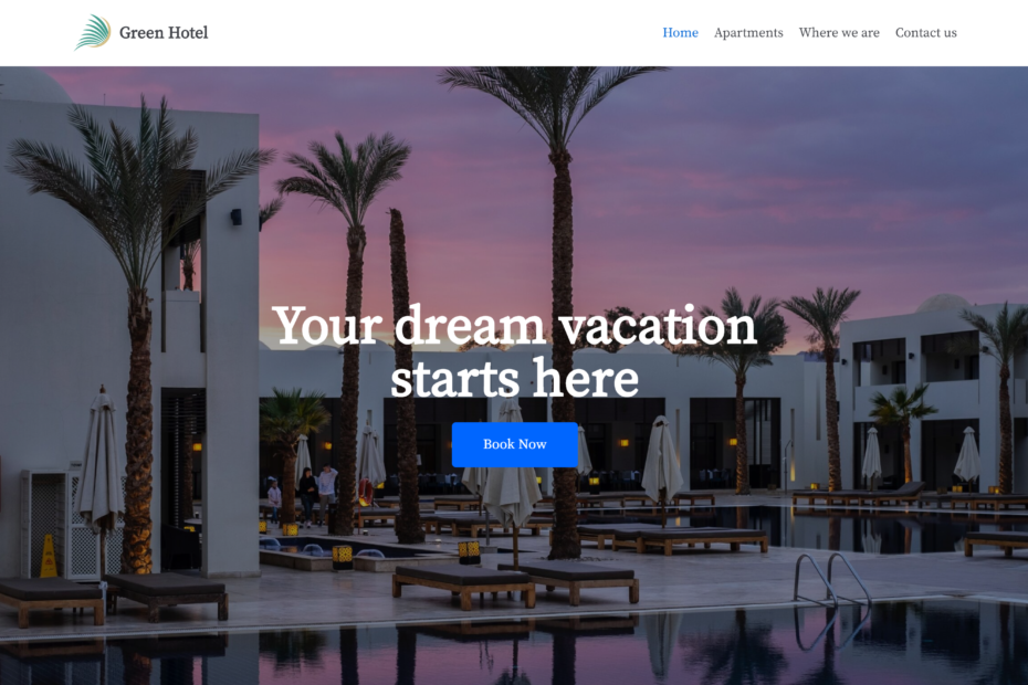 Sito web hotel